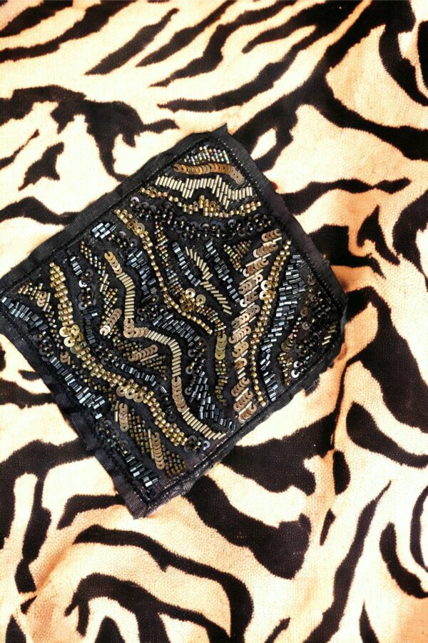 Tiger embroidery patch pocket