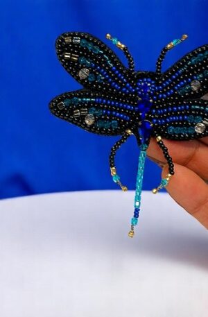 The blue dragonfly brooch