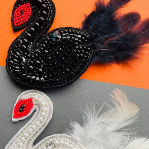 Swan brooch