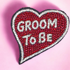 Hand embroidered [wedding brooch ] brooch for saree and blazer