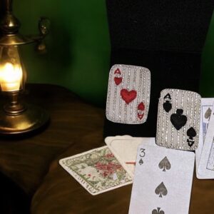 Playing card brooch (ACE OF HEART)