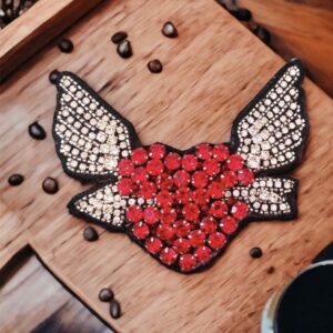 Heart with wings Brooch
