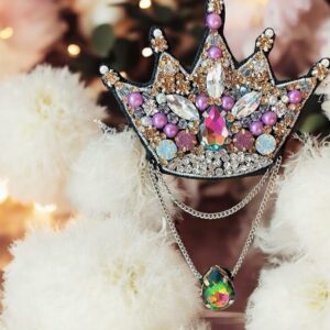 Crown brooch (Hanging chain )