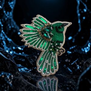 Bird Brooch-THE EMERALD